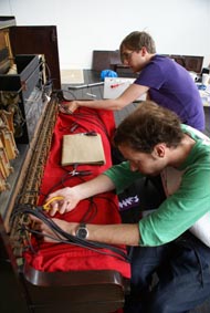 Antoine and Kimmo replacing tubing